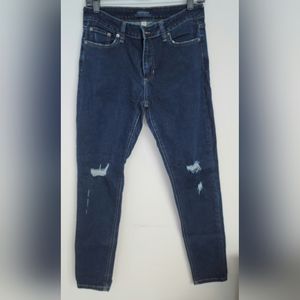 Just USA distressed denim straight leg jeans, Size 29
